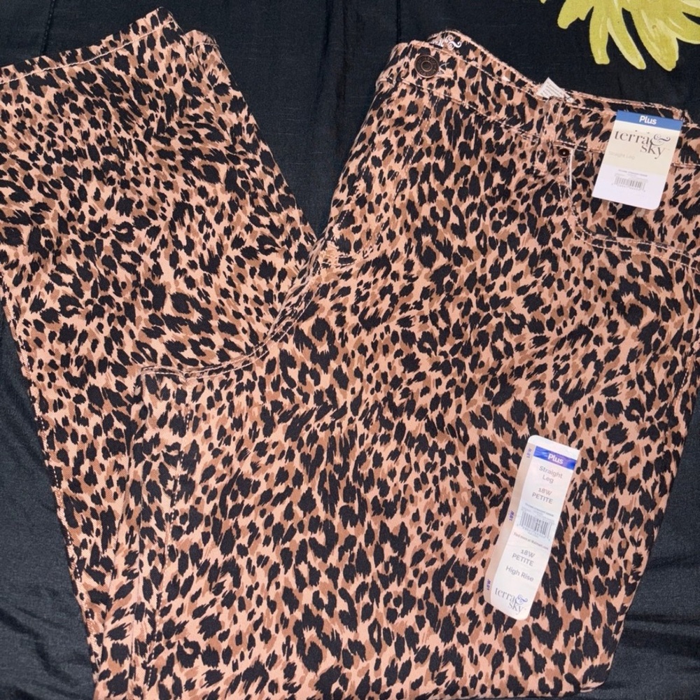 Faded Glory Leopard Print Women's Skinny Pants